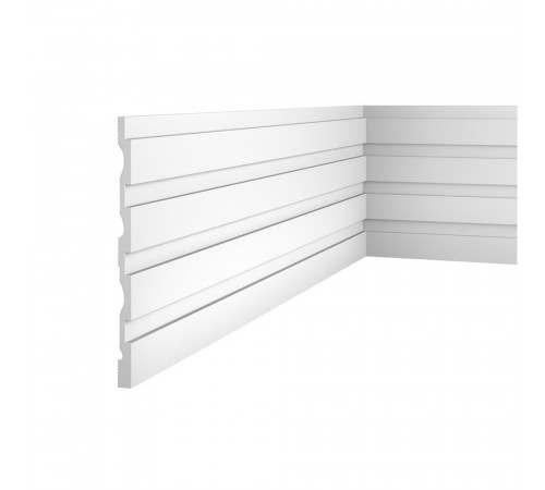 Панель декоративная из экополимера 156х2800х8 мм Cosca Decor RP001 белая 0,437 кв.м