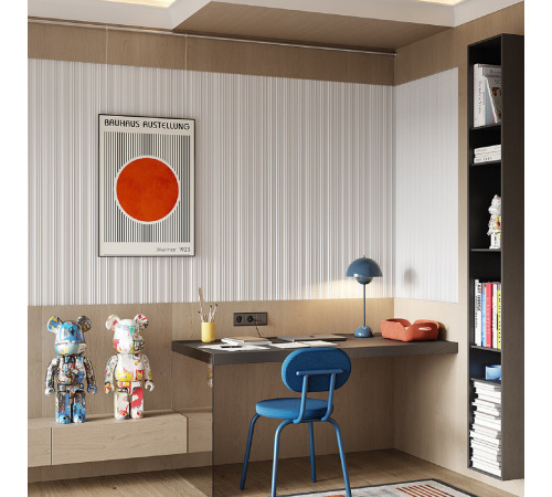 Панель декоративная из экополимера 156х2800х8 мм Cosca Decor RP001 белая 0,437 кв.м