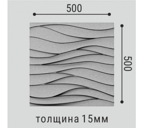 Панель декоративная из экополимера 500х500х15 мм Bello Deco Polymer СП 13 белая 0,25 кв.м Панель декоративная из экополимера 500х500х15 мм Bello Deco Polymer СП 13 белая 0,25 кв.м