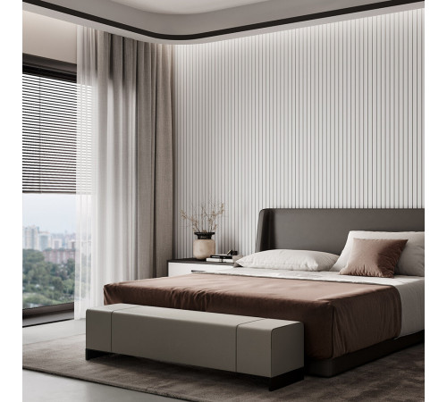 Панель декоративная из экополимера 200х2000х9 мм Bello Deco XPS СП 03/2 белая 0,4 кв.м Панель декоративная из экополимера 200х2000х9 мм Bello Deco XPS СП 03/2 белая 0,4 кв.м