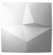 Панель декоративная из экополимера 500х500х50 мм Bello Deco Polymer СП 16 белая 0,25 кв.м
