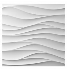 Панель декоративная из экополимера 500х500х15 мм Bello Deco Polymer СП 13 белая 0,25 кв.м