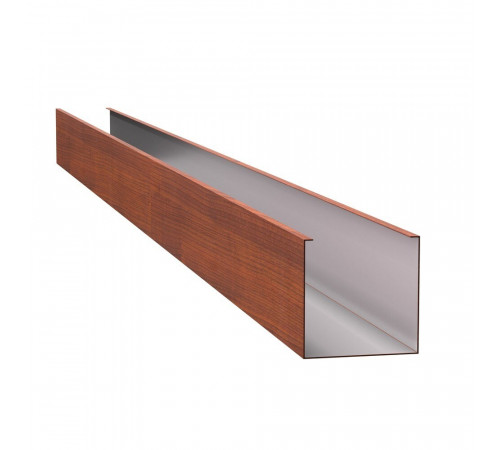 Рейка кубообразный дизайн 30х40 мм 3 м cherry wood
