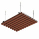 Рейка кубообразный дизайн 30х40 мм 3 м cherry wood