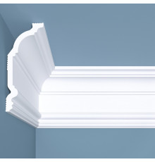 Плинтус потолочный из экополимера ударопрочный 140х60х2000 мм Bello Deco XPS К2