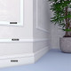 Молдинг из экополимера ударопрочный 50х7х2000 мм под покраску Bello Deco XPS M 5 белый