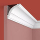 Плинтус потолочный из экополимера ударопрочный 69х71х2000 мм Cosca Decor KX