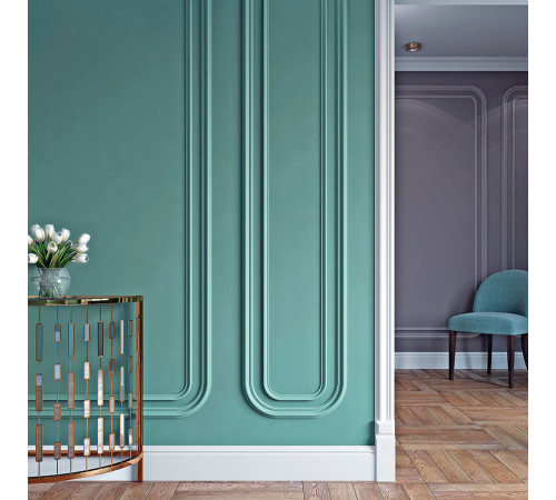 Плинтус потолочный из экополимера ударопрочный 100х70х2000 мм Bello Deco XPS К10 Плинтус потолочный из экополимера ударопрочный 100х70х2000 мм Bello Deco XPS К10