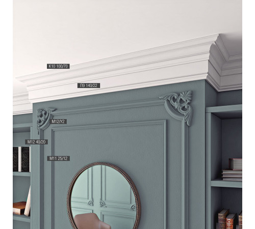 Молдинг из экополимера ударопрочный 25х12х2000 мм под покраску Bello Deco XPS M 11 белый Молдинг из экополимера ударопрочный 25х12х2000 мм под покраску Bello Deco XPS M 11 белый