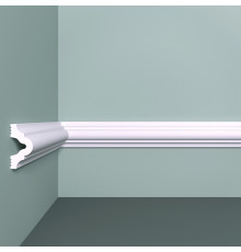 Молдинг из экополимера ударопрочный 40х20х2000 мм под покраску Bello Deco XPS M 12 белый