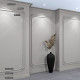 Молдинг из экополимера ударопрочный 45х17х2000 мм под покраску Bello Deco XPS M 10 белый