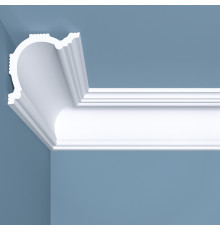 Плинтус потолочный из экополимера ударопрочный 80х80х2000 мм Bello Deco XPS К1