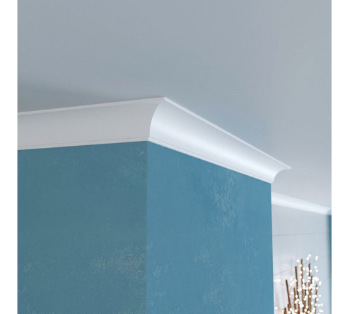 Плинтус потолочный из экополимера ударопрочный 43х43х2000 мм Cosca Decor KX Плинтус потолочный из экополимера ударопрочный 43х43х2000 мм Cosca Decor KX