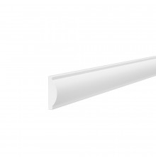 Молдинг из экополимера ударопрочный 30х9х2000 мм Cosca Decor Standart белый