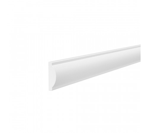 Молдинг из экополимера ударопрочный 30х9х2000 мм Cosca Decor Standart белый