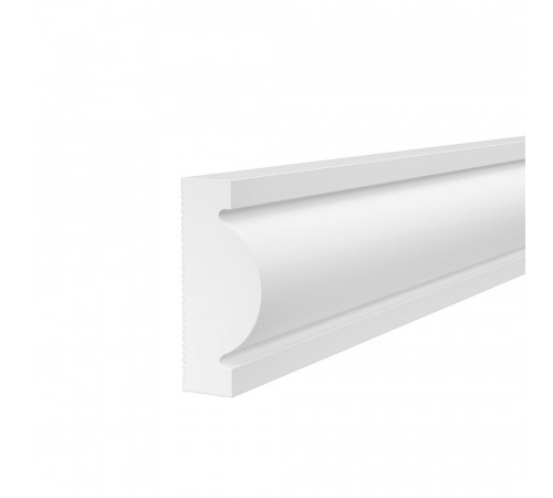Молдинг из экополимера ударопрочный 30х12х2000 мм Cosca Decor Standart белый