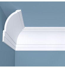 Плинтус потолочный из экополимера ударопрочный 120х70х2000 мм Bello Deco XPS К18