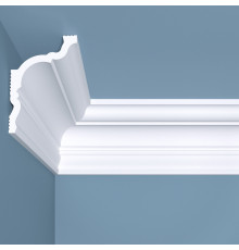 Плинтус потолочный из экополимера ударопрочный 100х70х2000 мм Bello Deco XPS К10