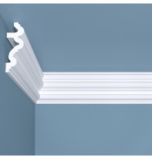 Плинтус потолочный из экополимера ударопрочный 80х30х2000 мм Bello Deco XPS К6