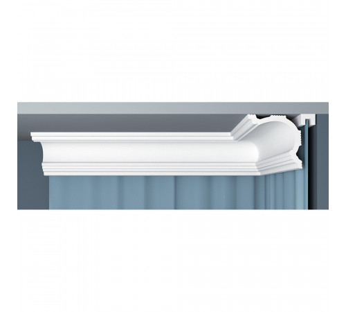 Плинтус потолочный из экополимера ударопрочный 80х80х2000 мм Bello Deco XPS К1 Плинтус потолочный из экополимера ударопрочный 80х80х2000 мм Bello Deco XPS К1