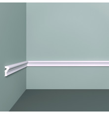 Молдинг из экополимера ударопрочный 20х9х2000 мм под покраску Bello Deco XPS M 2 белый