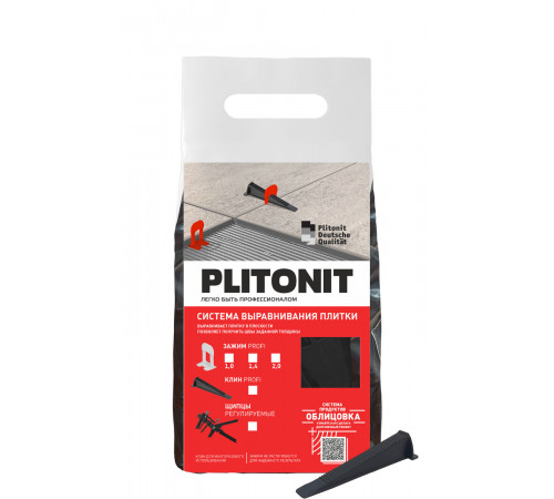 Система выравнивания плитки Plitonit клин (300 шт.) Система выравнивания плитки Plitonit клин (300 шт.)
