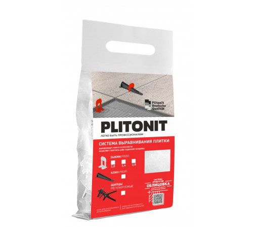 Система выравнивания плитки Plitonit 1 мм зажим ворота (500 шт.) Система выравнивания плитки Plitonit 1 мм зажим ворота (500 шт.)