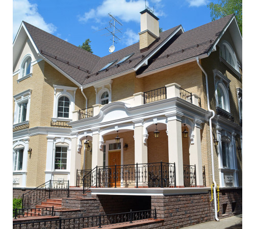 Искусственный камень White Hills Йоркшир темно-коричневый (25 шт.=1,06 кв.м)