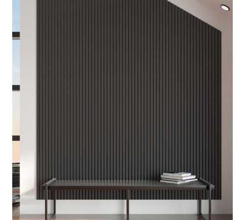 Панель акустическая 600х2780х9 мм Stella black lead 1,67 кв.м Панель акустическая 600х2780х9 мм Stella black lead 1,67 кв.м