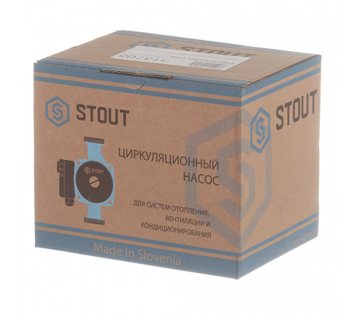 Циркуляционный насос для систем отопления Stout 25/60-180 DN25 подъем 6,5 м 180 мм с гайками (SPC-0010-2560180) Циркуляционный насос для систем отопления Stout 25/60-180 DN25 подъем 6,5 м 180 мм с гайками (SPC-0010-2560180)