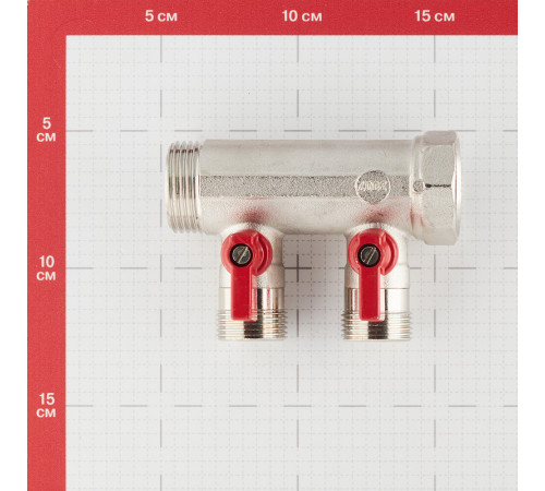Коллектор Henco 1 ВР(г) х 2 выхода 3/4 НР(ш) ЕК х 1 НР(ш) с шаровыми кранами (VB060502-ROOD) Коллектор Henco 1 ВР(г) х 2 выхода 3/4 НР(ш) ЕК х 1 НР(ш) с шаровыми кранами (VB060502-ROOD)