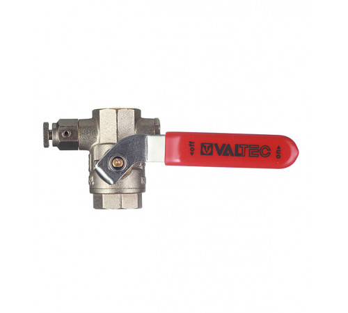 Кран шаровой латунный Valtec Base 1/2 ВР(г) х 1/2 ВР(г) ручка с дренажом и воздухоотводчиком прямой (VT.245.N.04) Кран шаровой латунный Valtec Base 1/2 ВР(г) х 1/2 ВР(г) ручка с дренажом и воздухоотводчиком прямой (VT.245.N.04)
