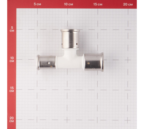 Тройник Henco (11PKW-262620) 26(пресс) х 26(пресс) х 20(пресс) PVDF белый Тройник Henco (11PKW-262620) 26(пресс) х 26(пресс) х 20(пресс) PVDF белый