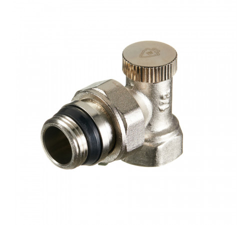 Клапан запорный угловой Arrowhead Element 1/2 ВР(г) х 1/2 НР(ш) для радиатора (215122)