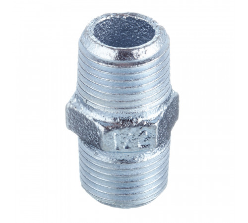 Ниппель Gebo Platinum (280-4V) 1/2 НР(ш) х 1/2 НР(ш) чугунный оцинкованный Ниппель Gebo Platinum (280-4V) 1/2 НР(ш) х 1/2 НР(ш) чугунный оцинкованный