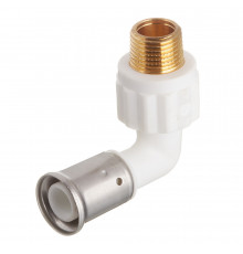 Угол Henco (5PKW-2004) 20(пресс) х 1/2 НР(ш) PVDF белый