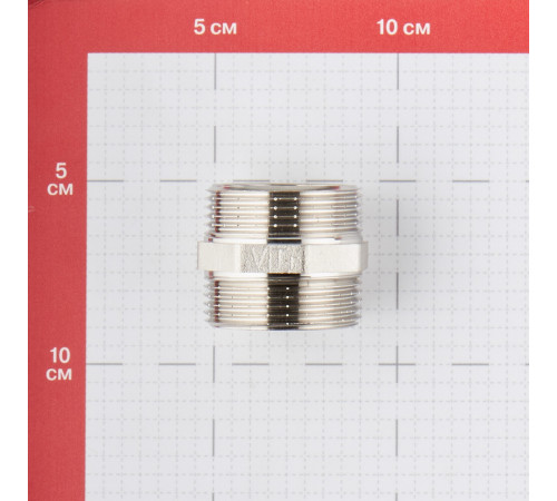 Ниппель Valtec 1 1/4 НР(ш) х 1 1/4 НР(ш) латунный (VTr.582.N.0007) Ниппель Valtec 1 1/4 НР(ш) х 1 1/4 НР(ш) латунный (VTr.582.N.0007)