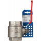 Кран шаровой латунный Valtec Base 2 ВР(г) х 2 ВР(г) ручка прямой (VT.214.N.09)