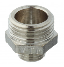 Ниппель переходной Valtec 1/2 НР(ш) х 1/4 НР(ш) латунный (VTr.580.N.0402)