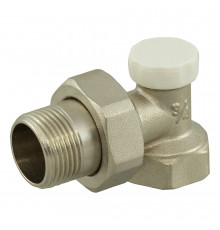 Клапан запорный угловой СТМ 3/4 ВР(г) х 3/4 НР(ш) для радиатора (CARAVL34)