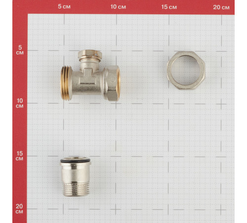 Клапан запорный Valtec 3/4 НР(ш) х 3/4 ВР(г) для радиатора (VT.020.N.05)