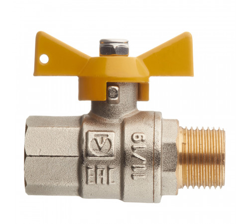 Кран шаровой газовый Valtec 1/2 ВР(г) х 1/2 НР(ш) бабочка (VT.278.N.04) Кран шаровой газовый Valtec 1/2 ВР(г) х 1/2 НР(ш) бабочка (VT.278.N.04)