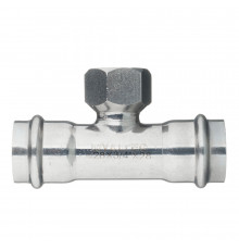 Тройник Valtec (VTi.932.I.280528) 28 мм х 3/4 ВР(г) х 28 мм нержавеющая сталь