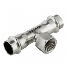 Тройник Valtec (VTi.932.I.180418) 18 мм х 1/2 ВР(г) х 18 мм нержавеющая сталь