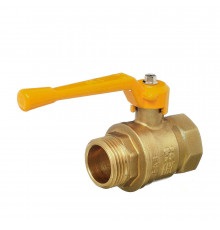 Кран шаровой газовый БАЗ 1/2 ВР(г) х 1/2 НР(ш) ручка (БАЗ.А11.0.15.40)