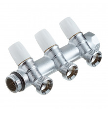 Коллектор Tiemme 3/4 ВР(г) х 3 выхода 3/4 НР(ш) ЕК х 3/4 НР(ш) регулируемый (1860011/1877K50050503)