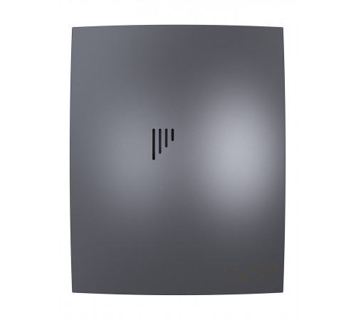 Вентилятор осевой DiCiTi Breeze 4C dark gray metal с обратным клапаном 220х175 мм d100 мм темно-серый