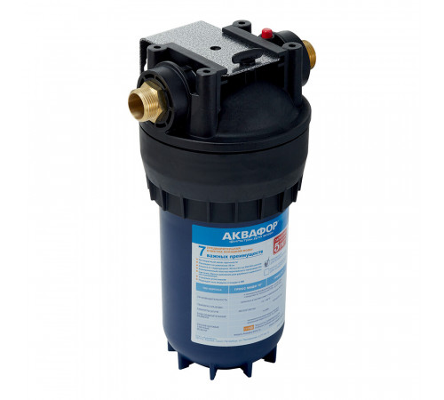 Корпус фильтра Аквафор Гросс 10 для холодной воды 10BB 1 НР(ш) х 1 НР(ш) синий Корпус фильтра Аквафор Гросс 10 для холодной воды 10BB 1 НР(ш) х 1 НР(ш) синий