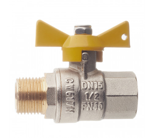 Кран шаровой газовый Valtec 1/2 ВР(г) х 1/2 НР(ш) бабочка (VT.278.N.04) Кран шаровой газовый Valtec 1/2 ВР(г) х 1/2 НР(ш) бабочка (VT.278.N.04)