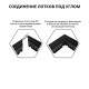 Лоток водоотводный пластиковый 1000х115х55 мм Gidrolica с пластиковой решеткой класс А15 (08097)